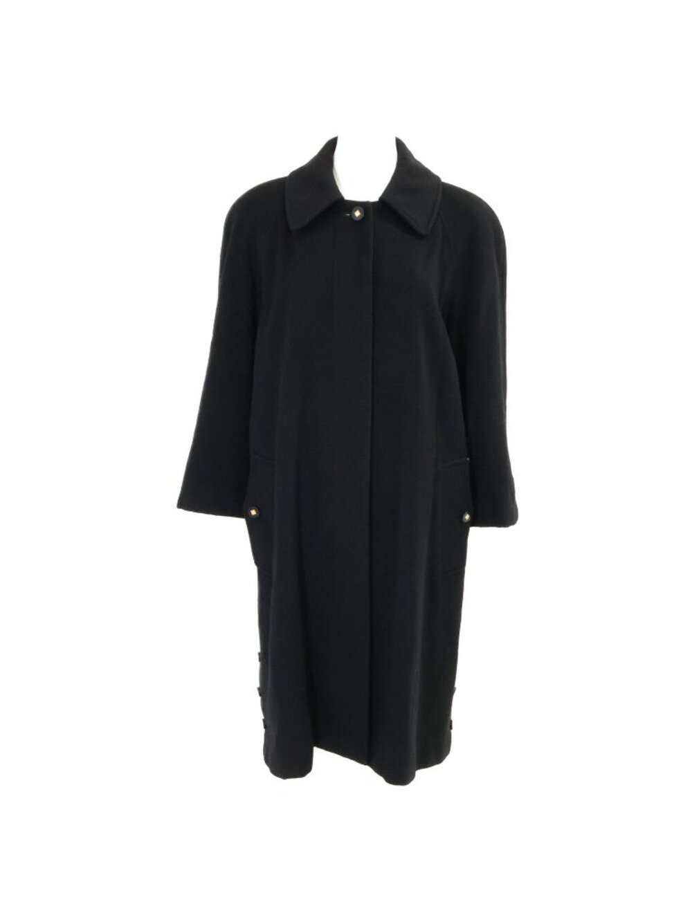 Chanel Cashmere Side Slit Soutien Collar 36